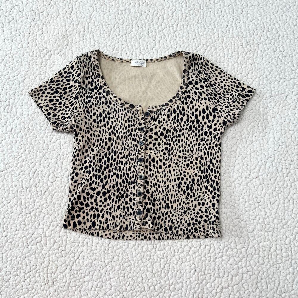 Brandy Melville Leopard Print Zelly Top